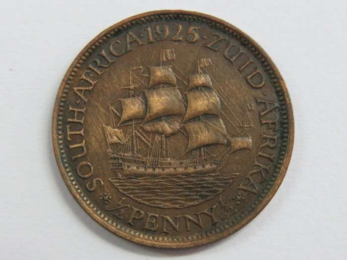 1925 SA Union half penny XF