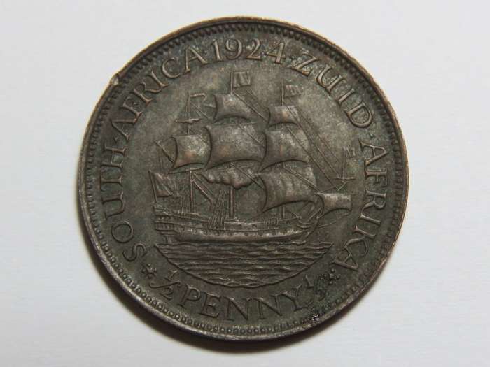 1924 SA Union half penny EF