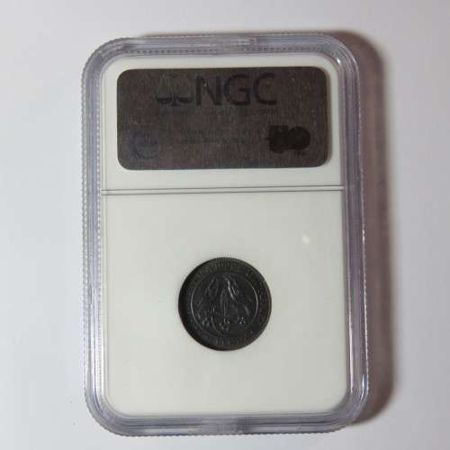 1928 SA Union farthing 1/4d graded MS 63 BN by NGC
