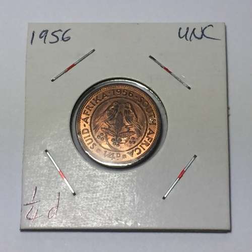 South Africa 1956 farthing UNC
