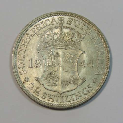 1944 South Africa half crown - UNC