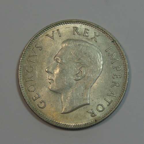 1944 South Africa half crown - UNC