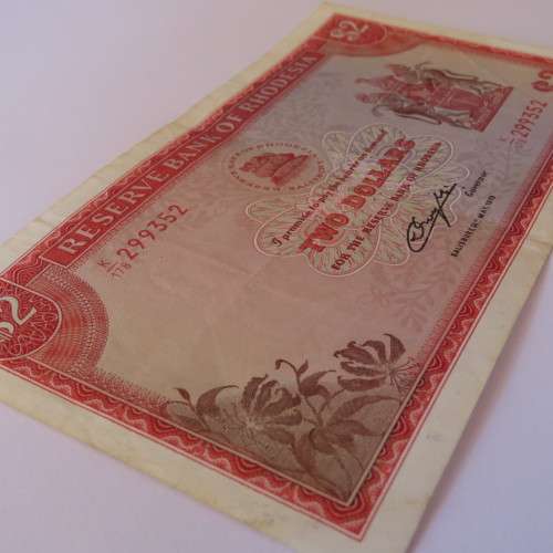 Reserve Bank of Rhodesia Two Dollars 24 May 1979 - EF