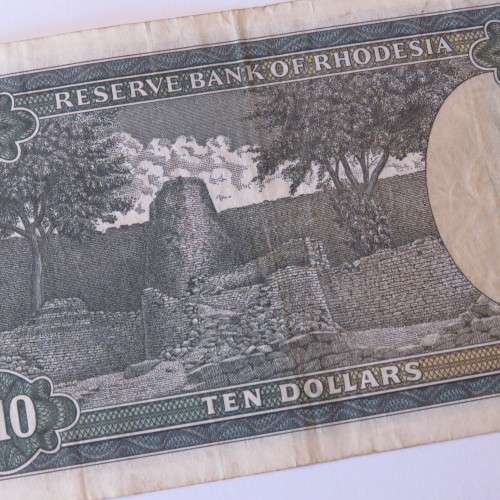 Reserve Bank of Rhodesia Ten Dollars 2 January 1979 VF+