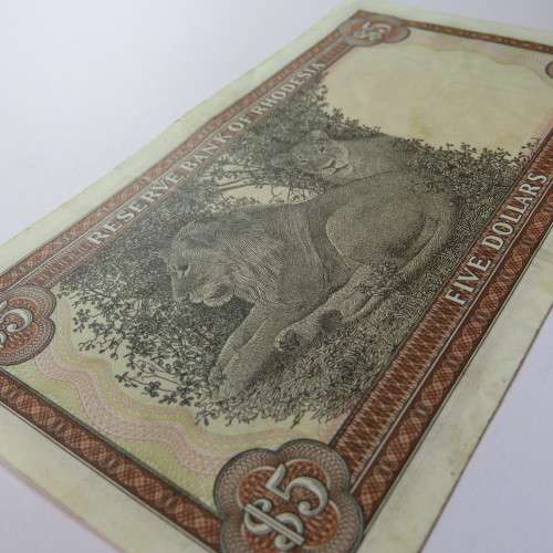 Reserve Bank of Rhodesia Five Dollars 1 March 1976 VF
