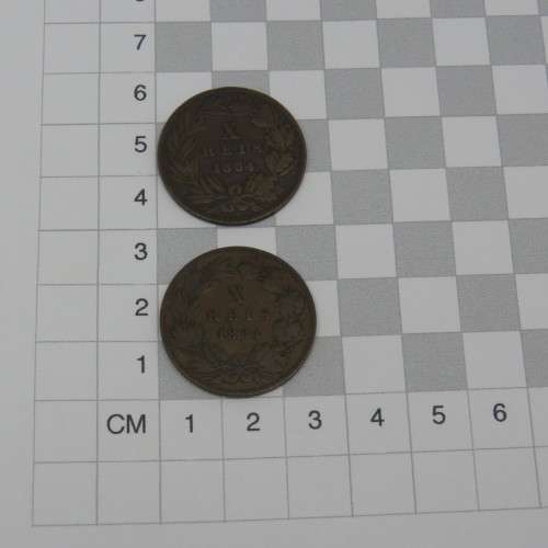 Lot of 4 Portugal coins late 1800`s