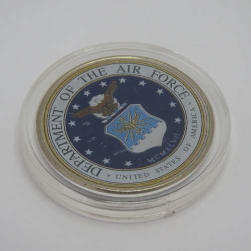 Colorized JFK half dollar with certificate