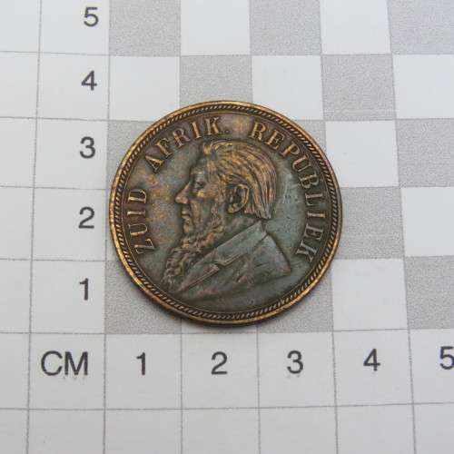 1892 ZAR Kruger Penny XF details