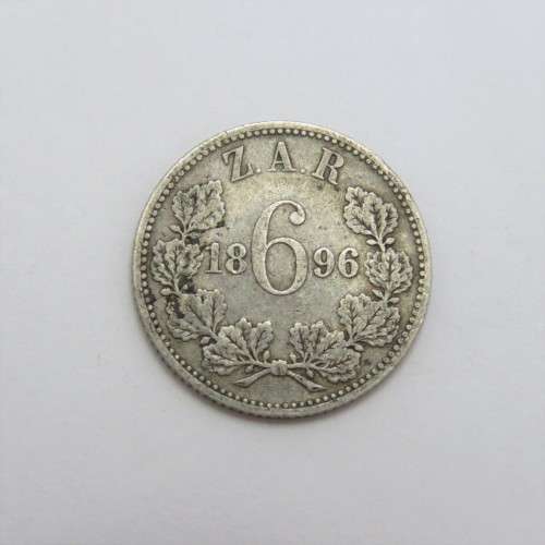 1896 ZAR Kruger sixpence VF