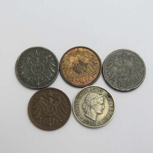 Lot of 5 coins - Each one older than 100 years