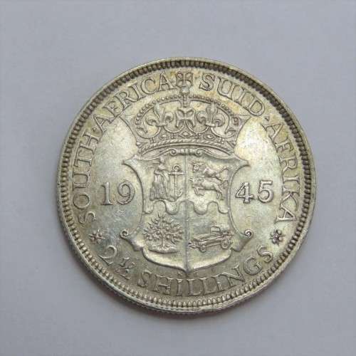 1945 South Africa half crown VF