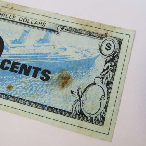 Shipping token for 50 cents useable on board the Achille Lauro which was hijacked 1985