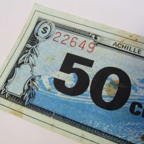 Shipping token for 50 cents useable on board the Achille Lauro which was hijacked 1985