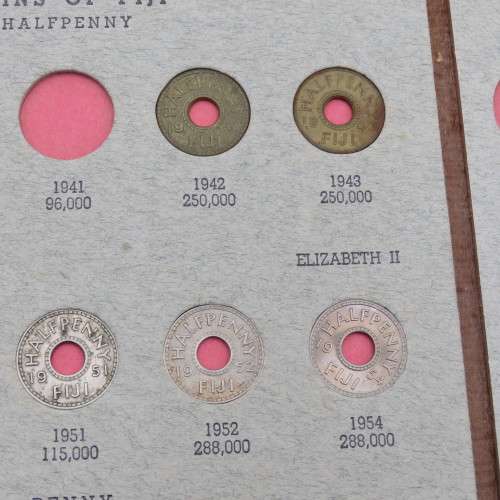 Collection of Fiji coins
