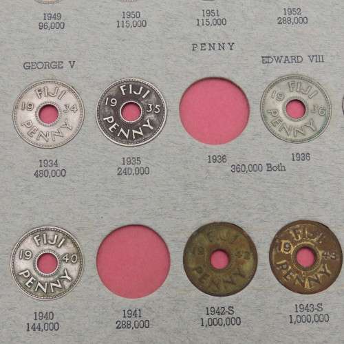 Collection of Fiji coins