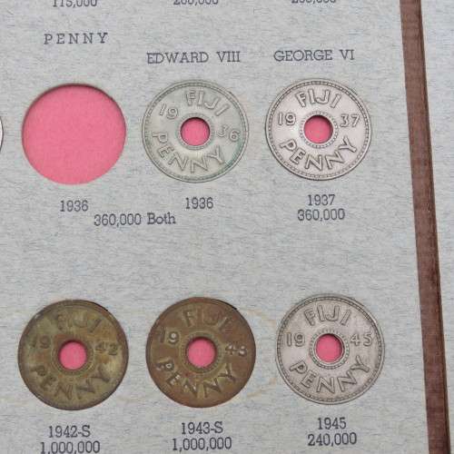 Collection of Fiji coins