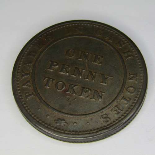 1812 British Union Copper Company token - Birmingham One Penny Token