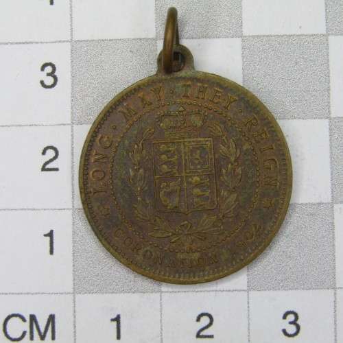 1902 Coronation medal Edward 7- unusual one - in top condition