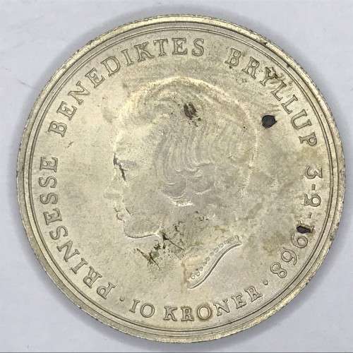 1968 Denmark Silver 10 Kroner - uncirculated