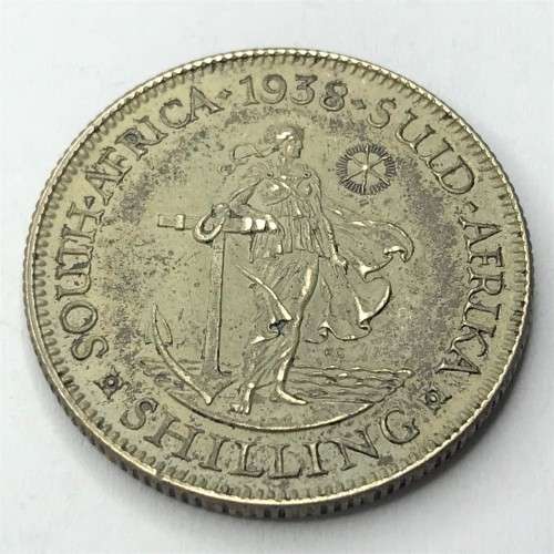 1938 SA Union shilling - EF+
