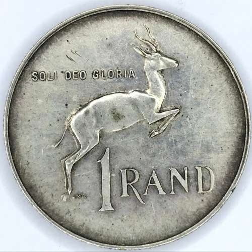 1967 RSA Silver Rand - Pregnant Springbok - 1967 not 1966