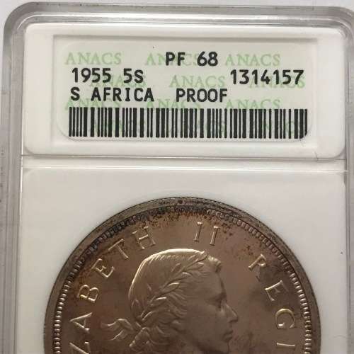 1955 South Union crown graded PF 68 by ANACS a Top Coin Only 2850 minted