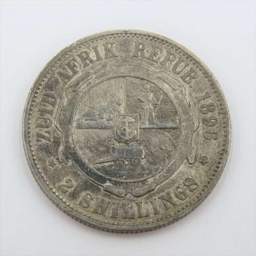 1896 ZAR Paul Kruger 2 shilling VF