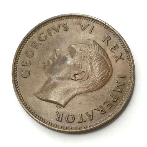 1945 SA Union Half Penny - UNC