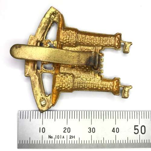 Great Britain Loyal Suffollk Hussars (Duke of York`s Own) badge - Slide - Bi-metal
