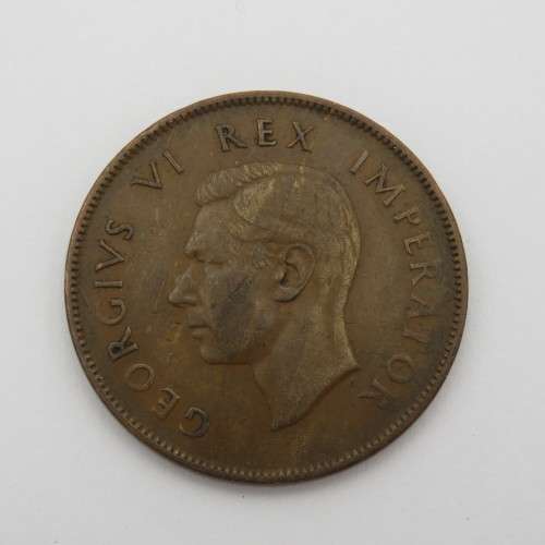 1938 South Africa penny XF