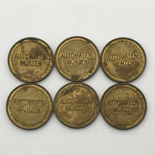 Lot of 6 Coca Cola tokens - rarely seen