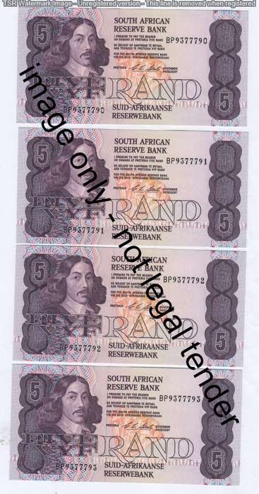 CL Stals lot of 10 consecutive R5 notes - Uncirculated