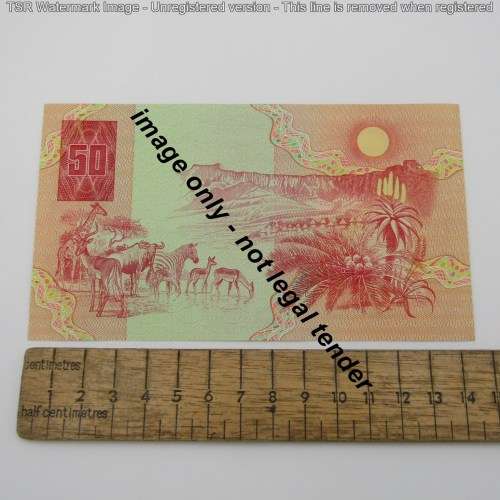 Pair of Gerhard de Kock R50 notes - 3rd issue - consecutive - UNC - AF6931701-AF6931702