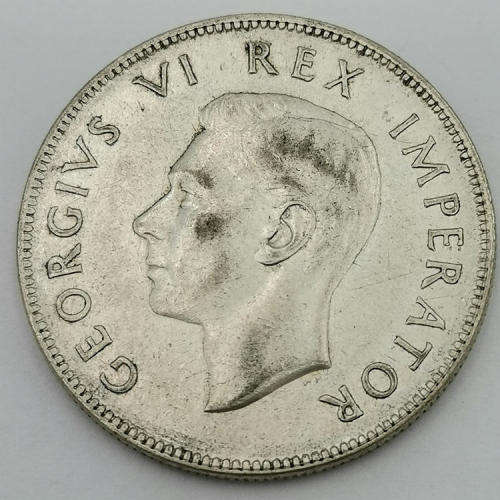 South Africa 1945 half crown EF