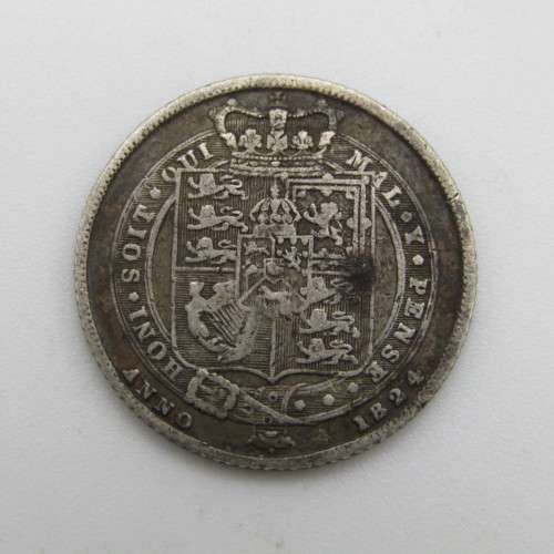 1824 Sixpence George 4 - Great Britain