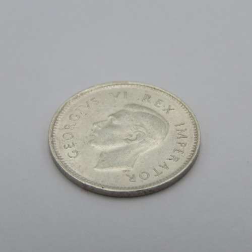 South Africa 1943 tickey 3d uncirculated with high 4