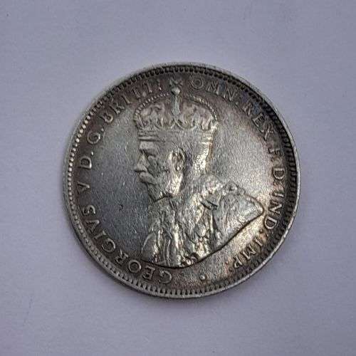 British West Africa 1913 H shilling VF - silver