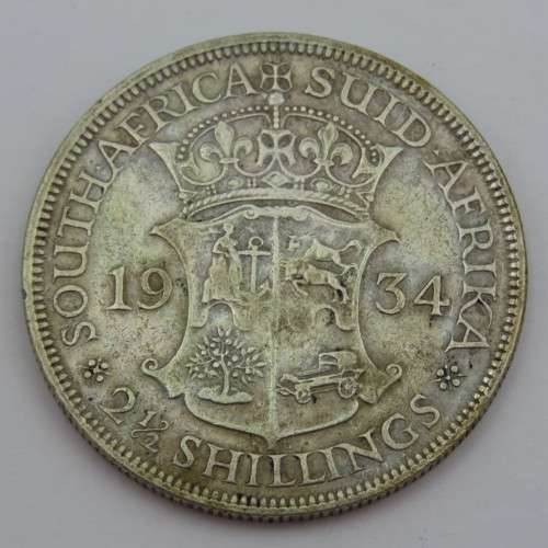 South Africa 1934 half crown VF