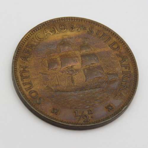 South Africa 1937 half penny