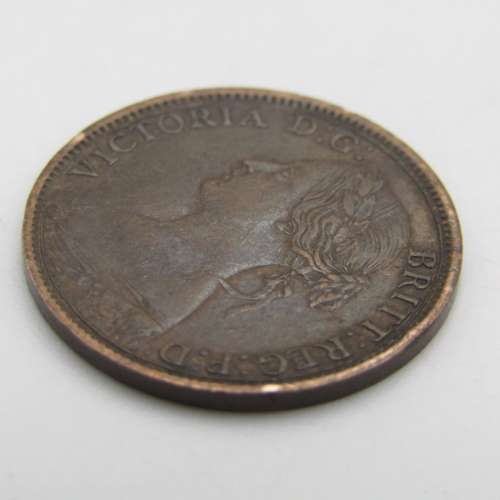1861 Great Britain factory error coin Double strike of First 1 of 1861