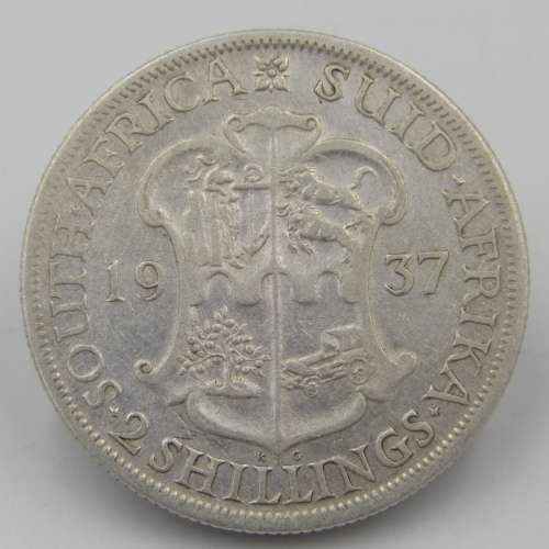 South Africa 1937 Two Shilling Florin VF+