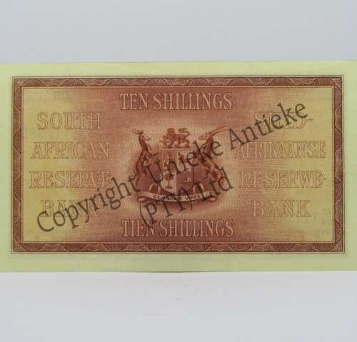 MH de Kock 1st Issue Ten shillings banknote