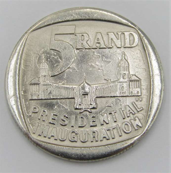 Error 1994 Presidential inauguration R5 - struck through with another reverse
