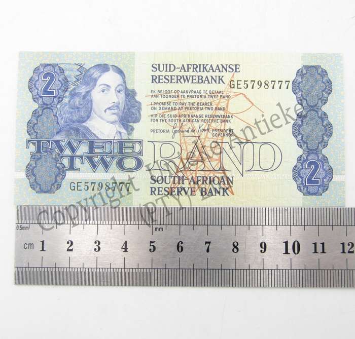 Lot of 7 Gerhard de Kock R2 banknote with consecutive numbers - 1984