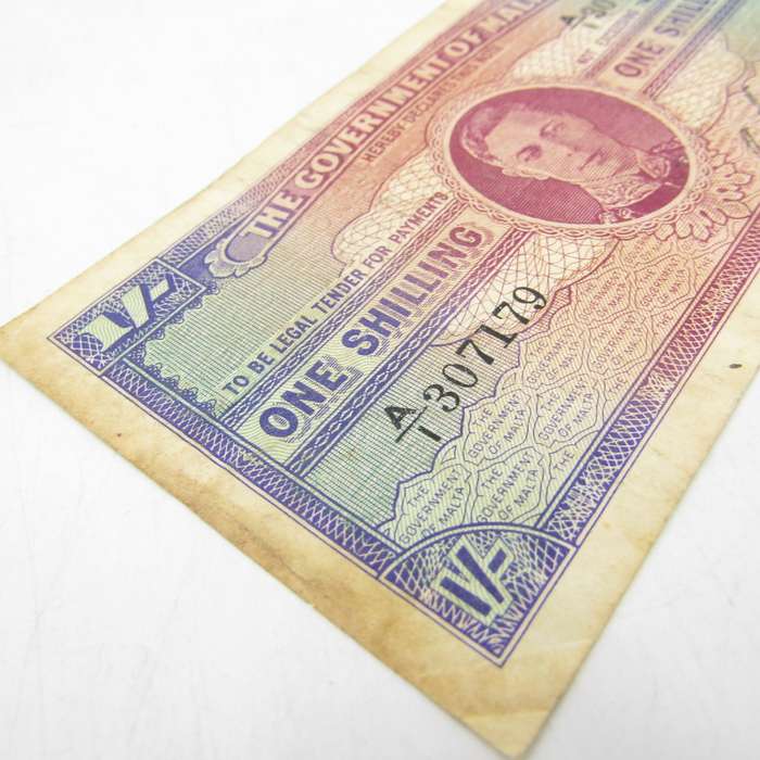 Malta One shilling banknote 1943