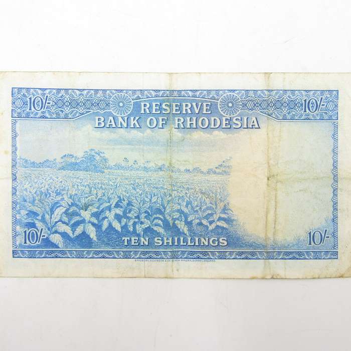 Rhodesia 1964 Ten Shillings banknote