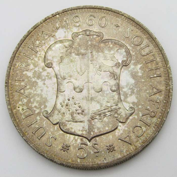 South Africa 1960 proof 5 Shilling
