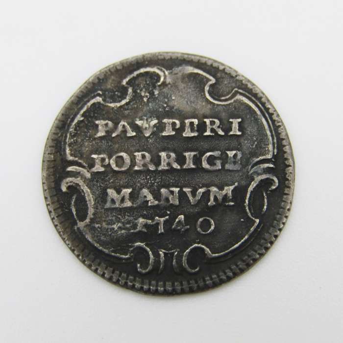 Papal States Benedict XIV 1740 One Grosso silver VF+