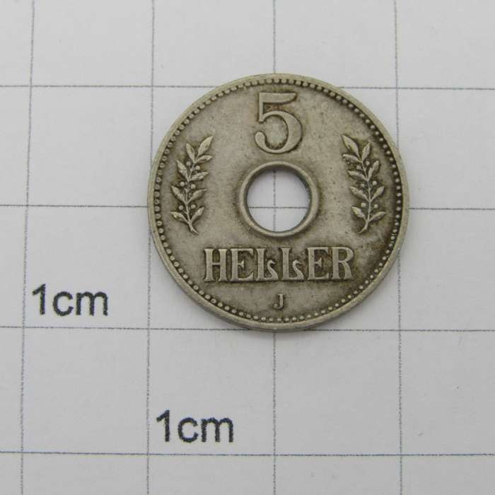 German East Africa 1914 J 5 Heller XF