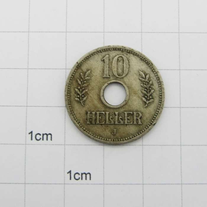 German East Africa 1909 J 10 Heller VF+